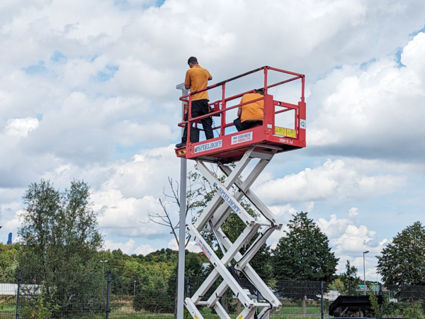 Replacement of the entire exterior lighting at the headquarters
