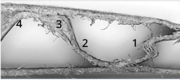 Figure 5: Scoring at the flute top [1]