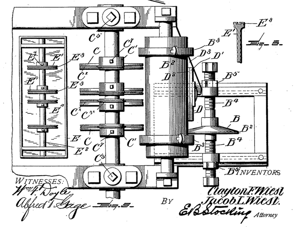 Figure 7: water scoring machine 1901